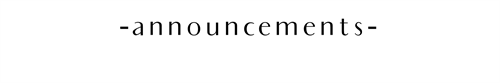 announcements